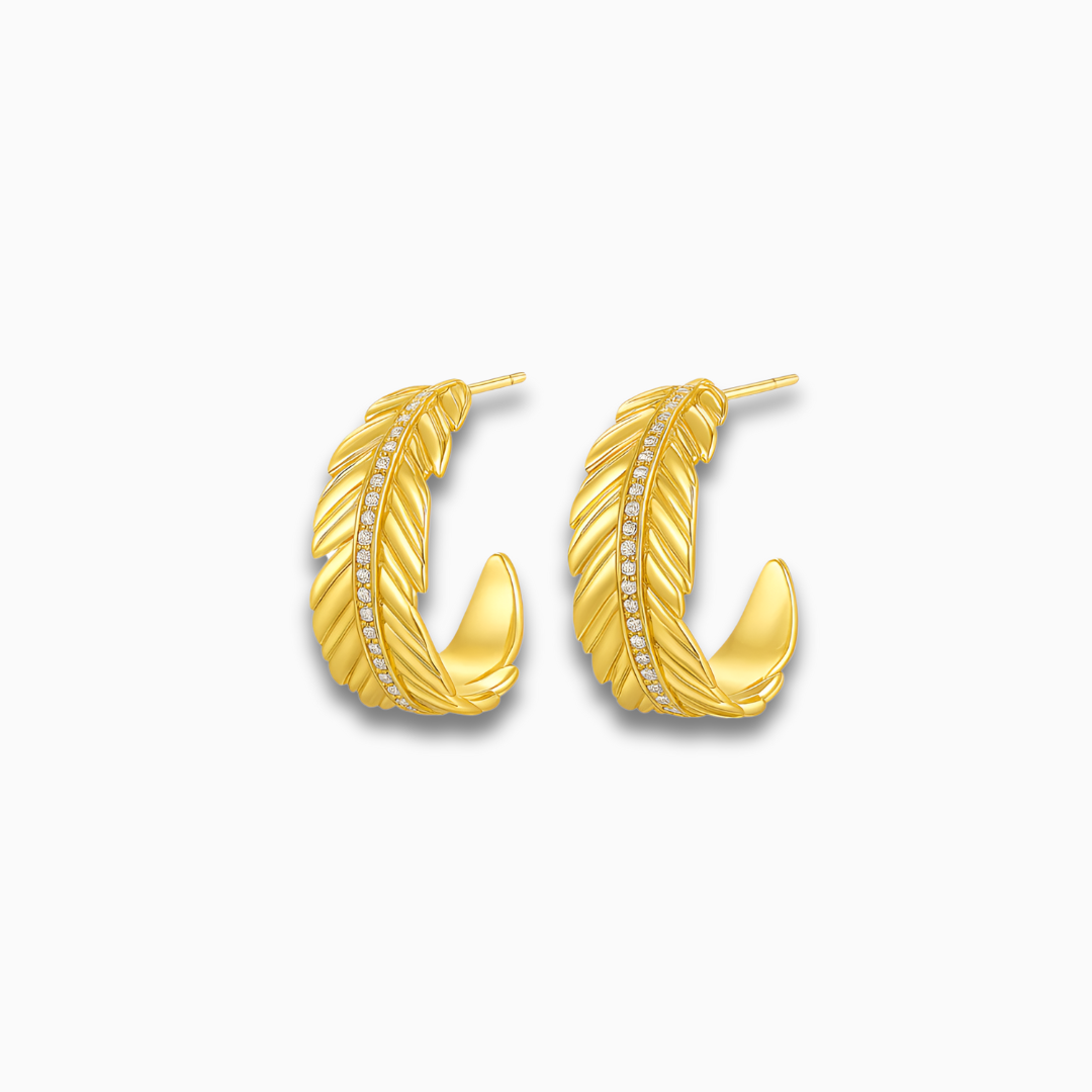 <tc>Pluma Cresta Pendientes</tc>