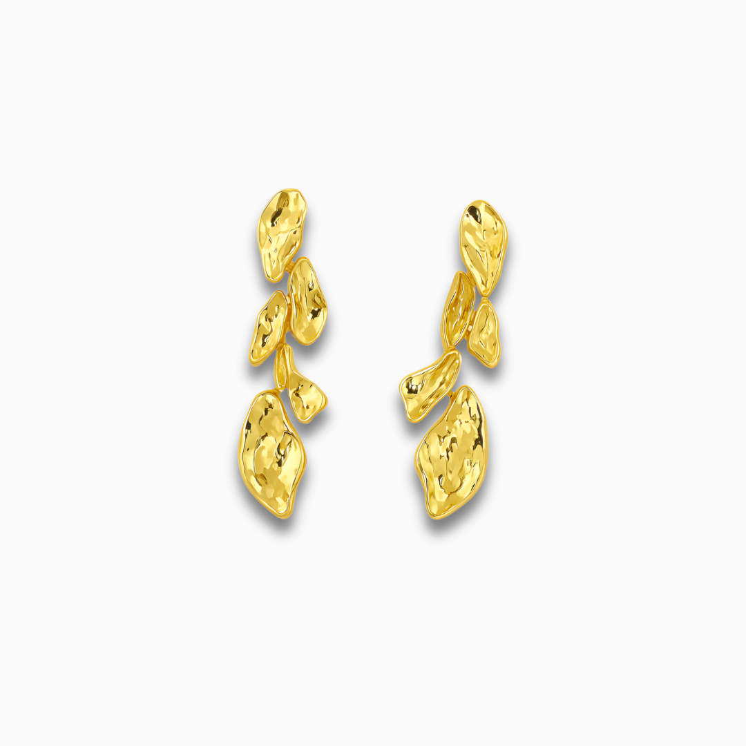 <tc>Luna Fundido Cascade Pendientes</tc>