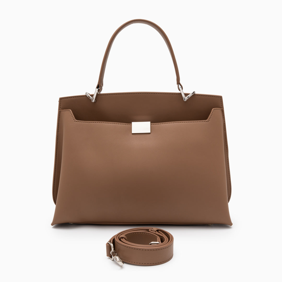 <tc>Bolso tote de piel con estructura flexible Dalphine</tc>