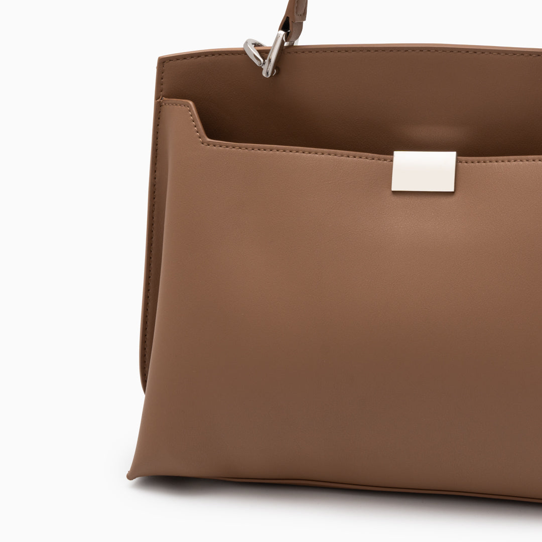 <tc>Bolso tote de piel con estructura flexible Dalphine</tc>