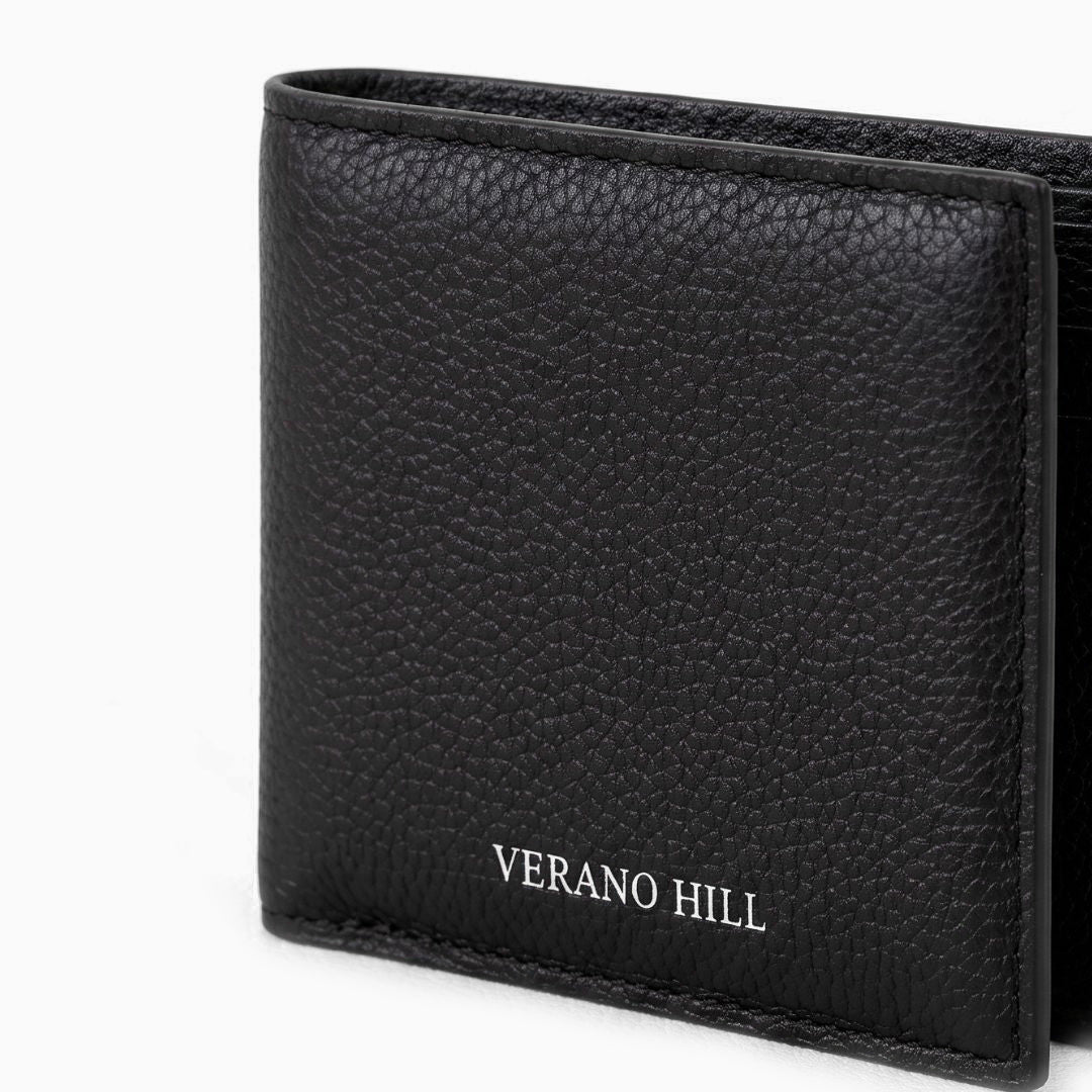 Pebbled Leather Bifold Wallet