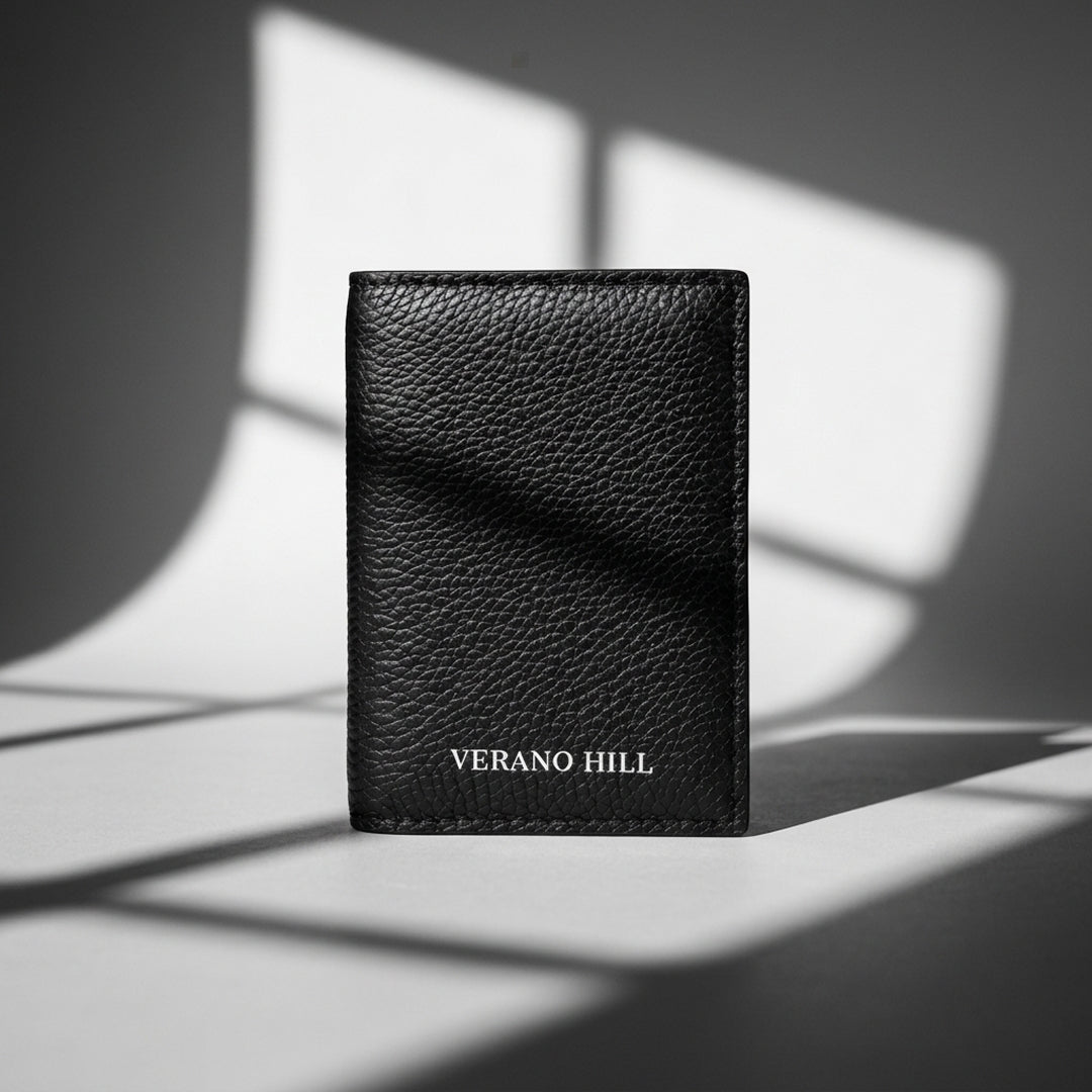 Pebbled Leather Card Holder