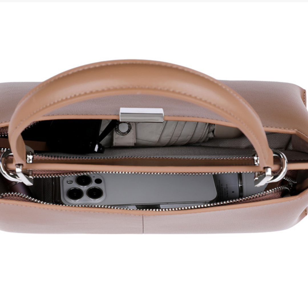 <tc>Bolso tote de piel con estructura flexible Dalphine</tc>