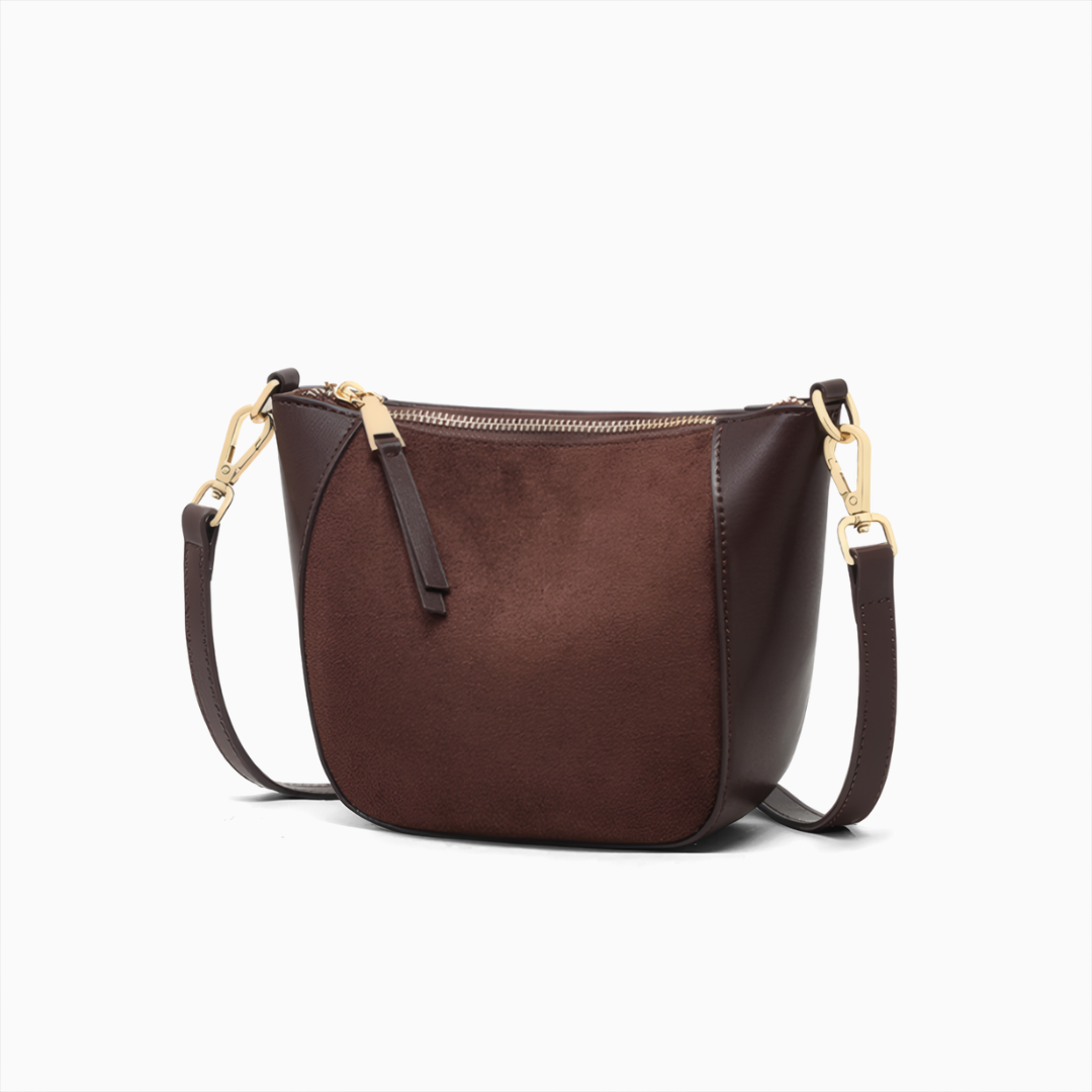 Plume Suede Crossbody Bag