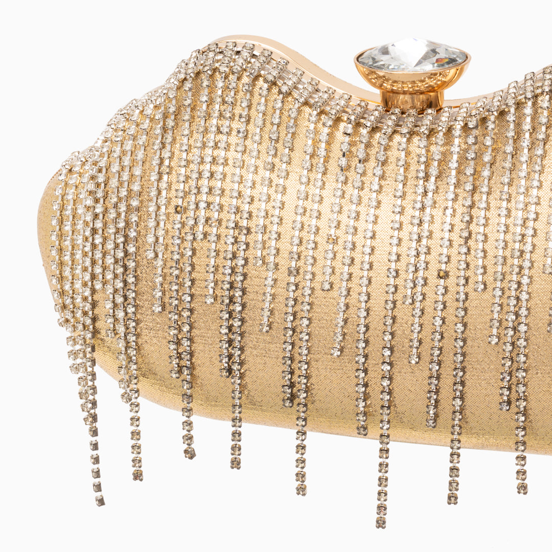 <tc>Bolso con flecos de cristal Ambrinee</tc>