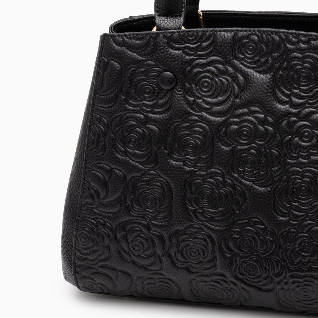<tc>Bolso con relieve floral Stacy</tc>