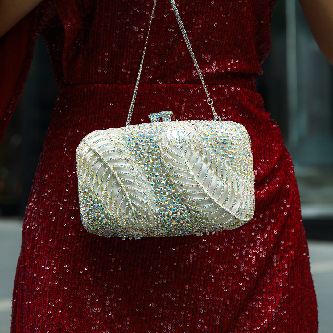 Bolso de mano Sparkling Leaves