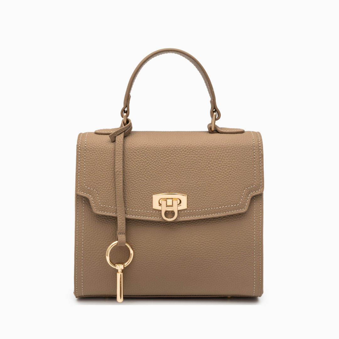 <tc>Bolso de mano estructurado de piel Aubri</tc>