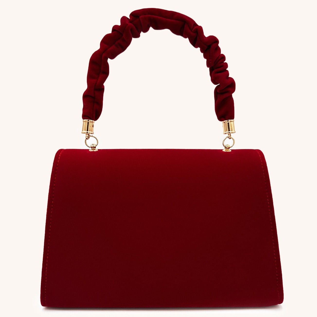 Bolso Priscilla de terciopelo rojo